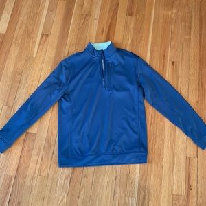 Men’s vineyard vines blue quarter zip size small